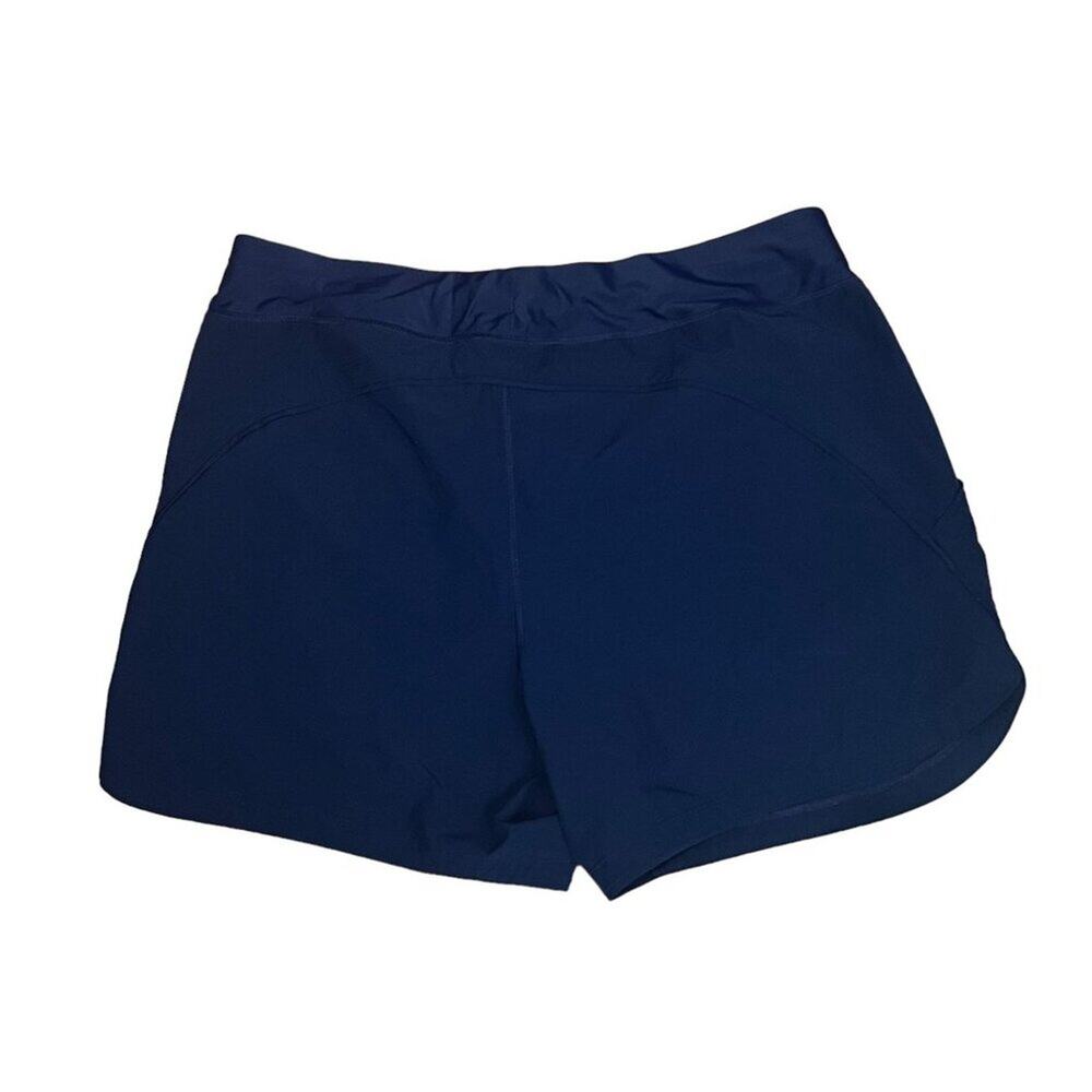 Lands End Deep Ocean Bleu Comfort Swim Short 5" Inseam Womens Size 18